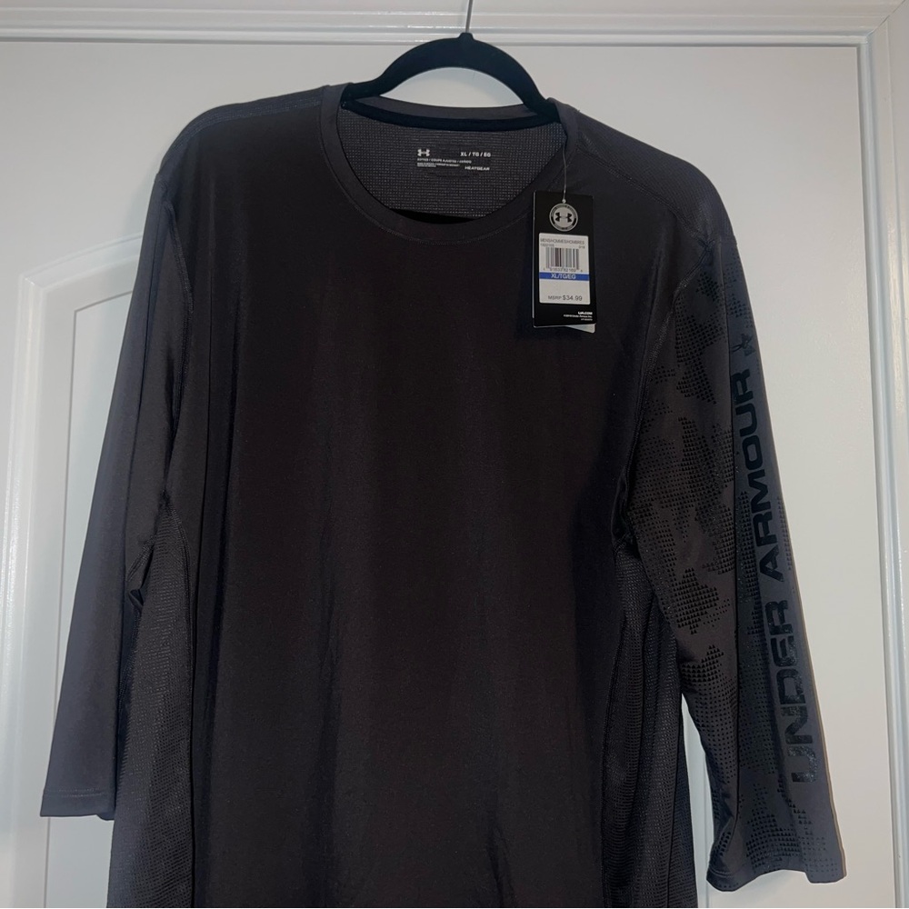 Under Armour Men's Heat Gear Fitted 3/4 Sleeve Shirt